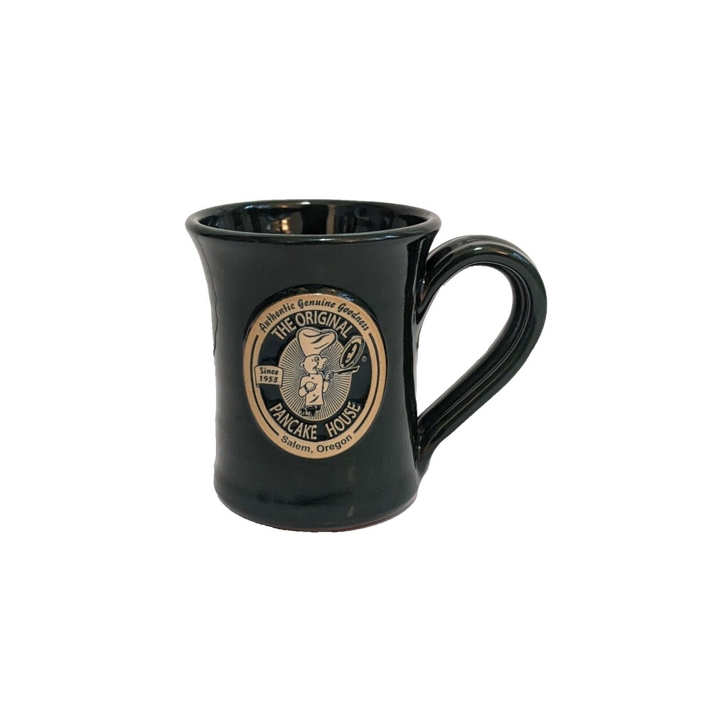 The Original Pancake House Coffee Mug Salem Oregon Collectible Dark Forest Green